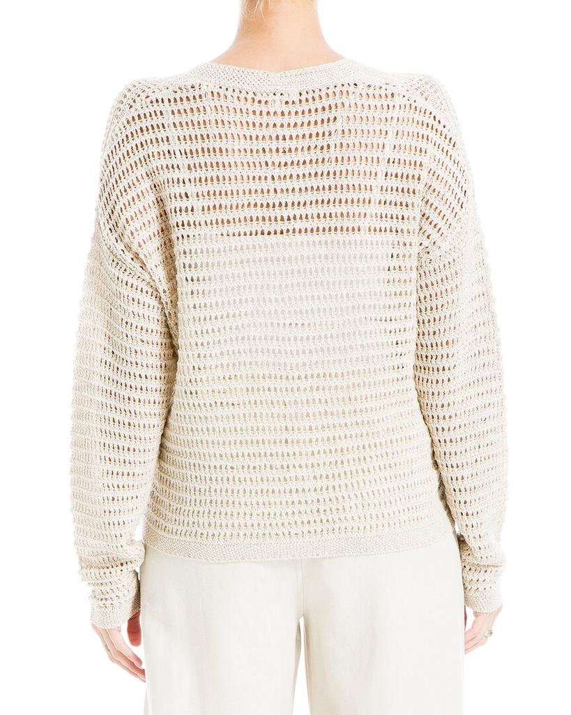Max Studio Open Weave Cardigan