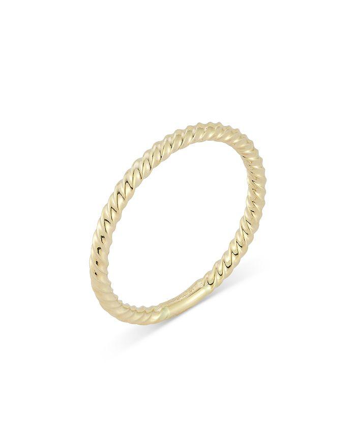 Moon & Meadow 14K Yellow Gold Twist Narrow Band