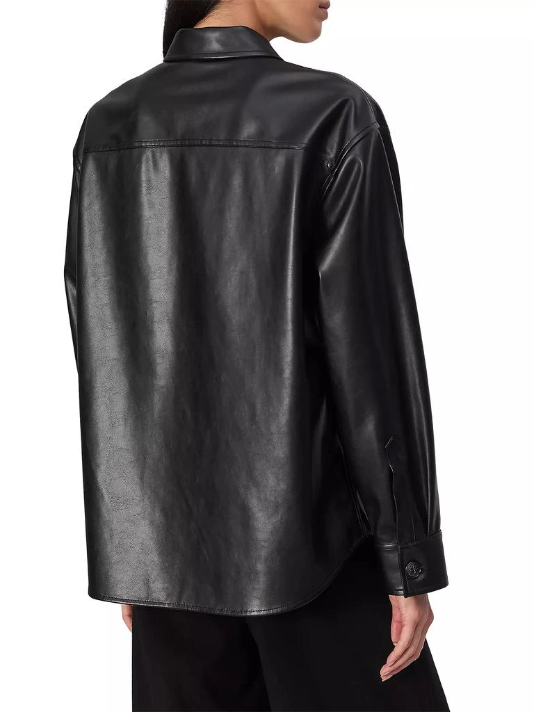 Rag & Bone Camilla Faux Leather Shirt Jacket 5