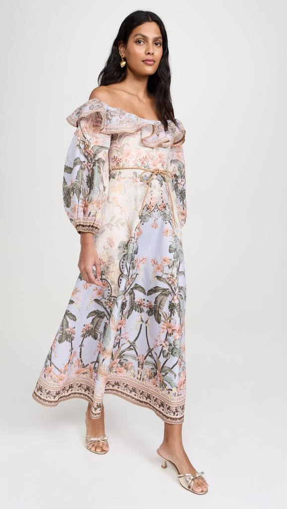 Zimmermann Wylie Off-Shoulder Midi Dress 5