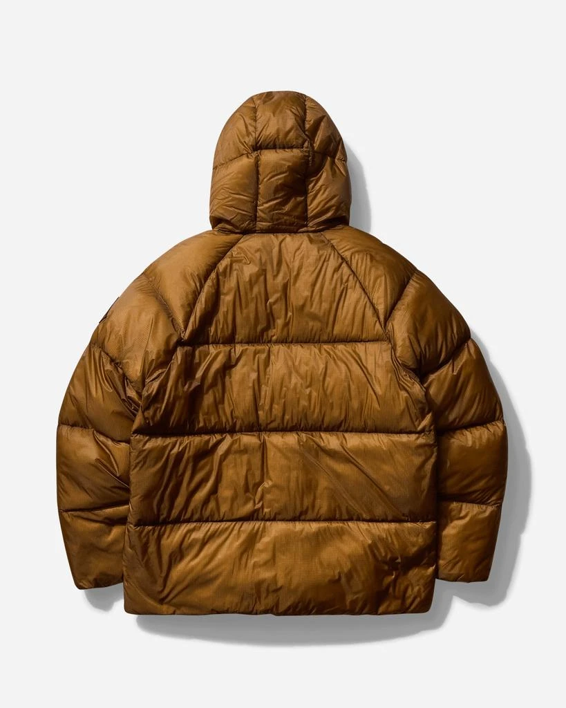 PYRENEX Men's Nitty Gritty Stellar Hooded Technical Down Jacket Bronze Brown 2