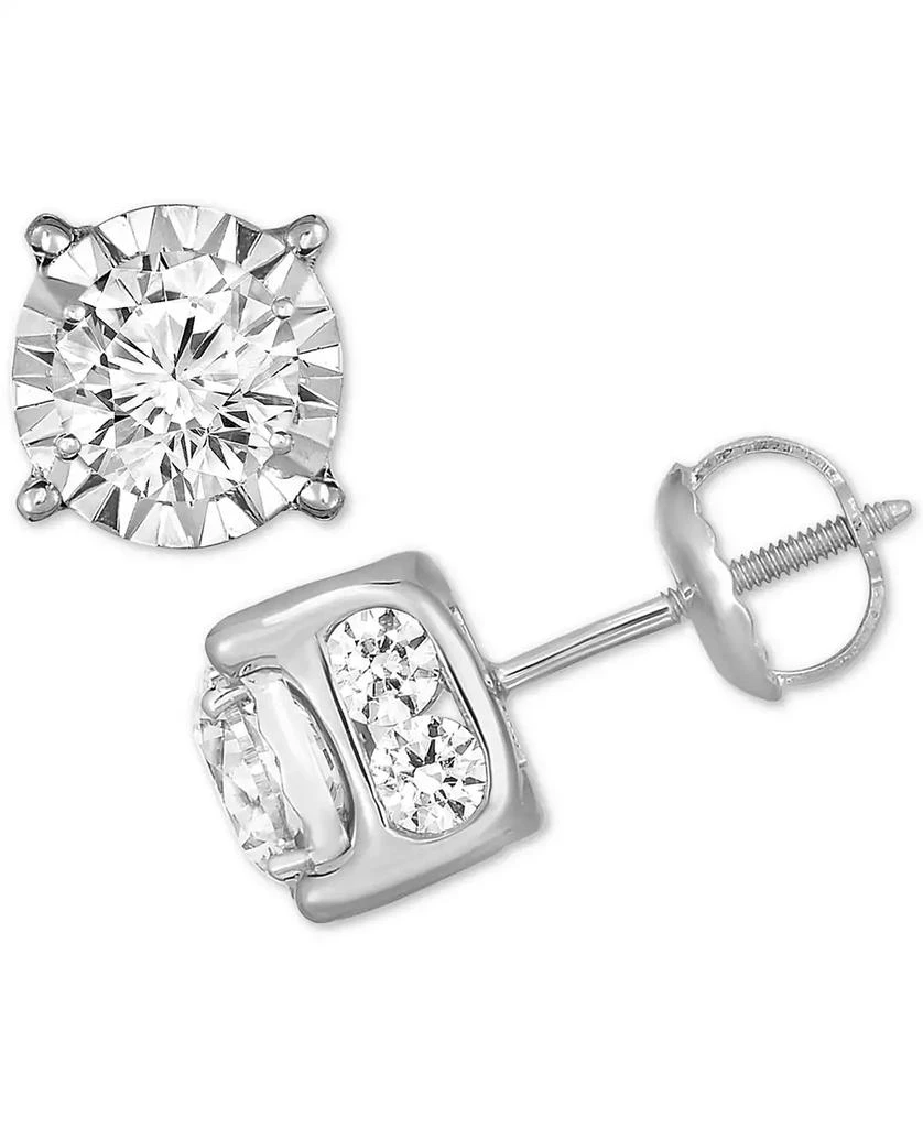 TruMiracle TruMiracle™ Diamond Stud Earrings (2 ct. t.w.) in 14k White, Yellow or Rose Gold 1