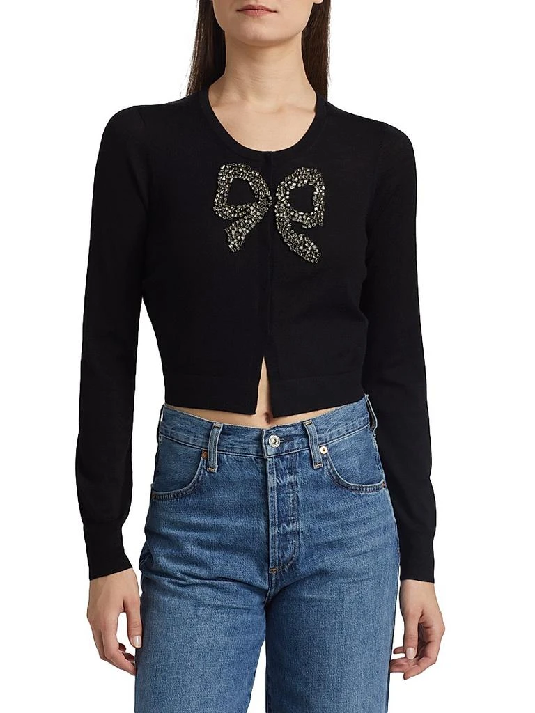 LOVESHACKFANCY Modine Embellished Bow Cardigan 3