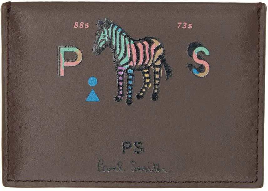 Paul Smith Brown Zebra Card Holder 2