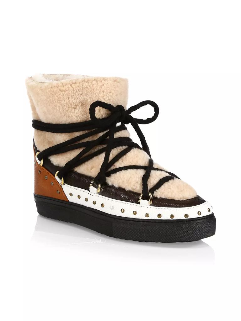 INUIKII Curly Rock Shearling Sneaker Boots