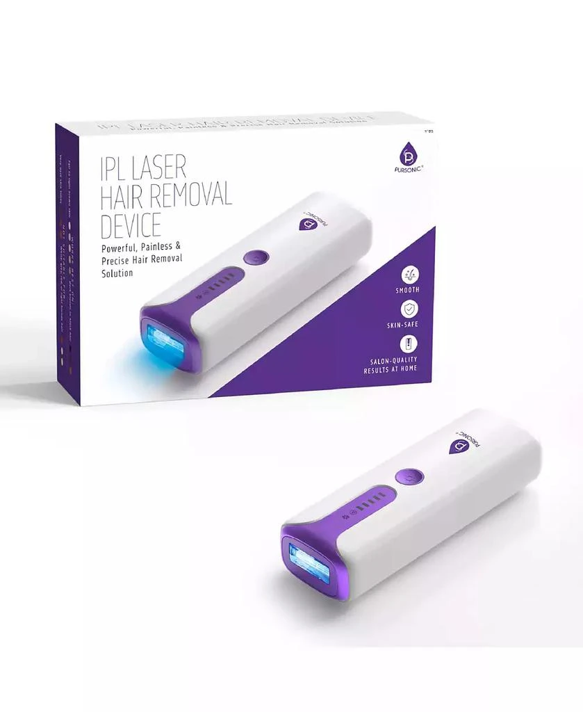 PURSONIC IPL Laser Hair Removal Device w – Painless Permanent Hair Reduction at Home 1