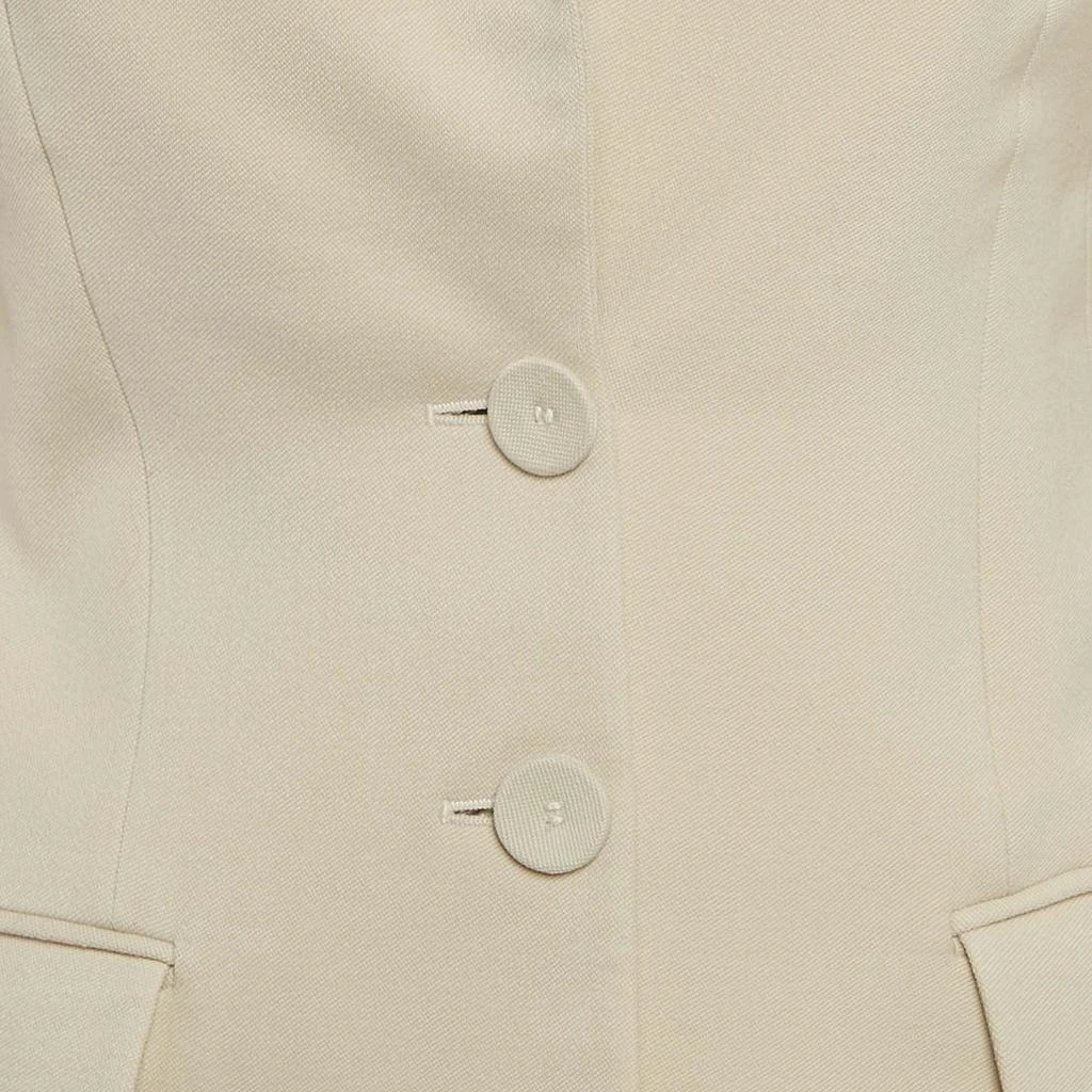 Fendi Fendi Light Beige Wool Single Breasted Blazer S 3