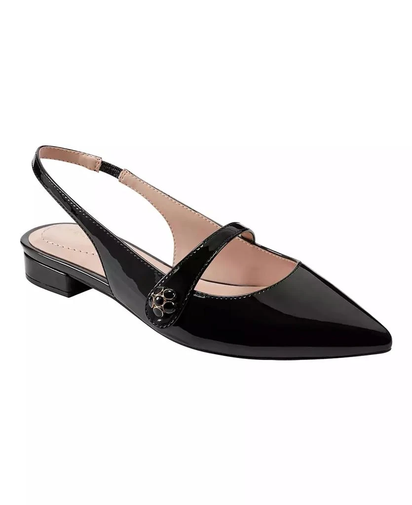 Bandolino Women's Aubriana Pointed Toe Slingback Mary Jane Flats 1