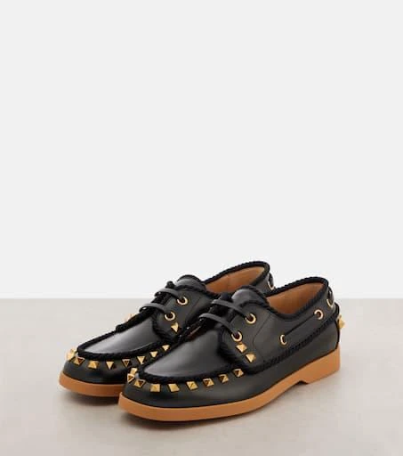 Valentino Palm Avenue leather boat shoes 4