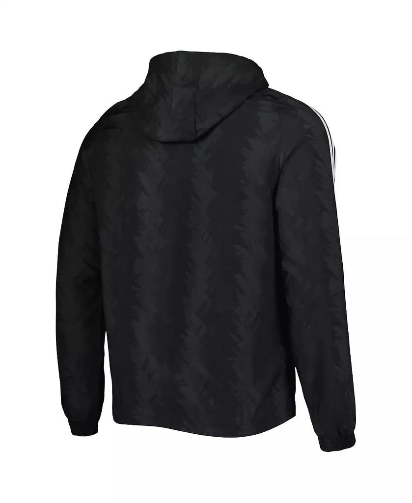 Adidas Men's Charcoal Juventus DNA Raglan Full-Zip Hoodie Windbreaker Jacket 2
