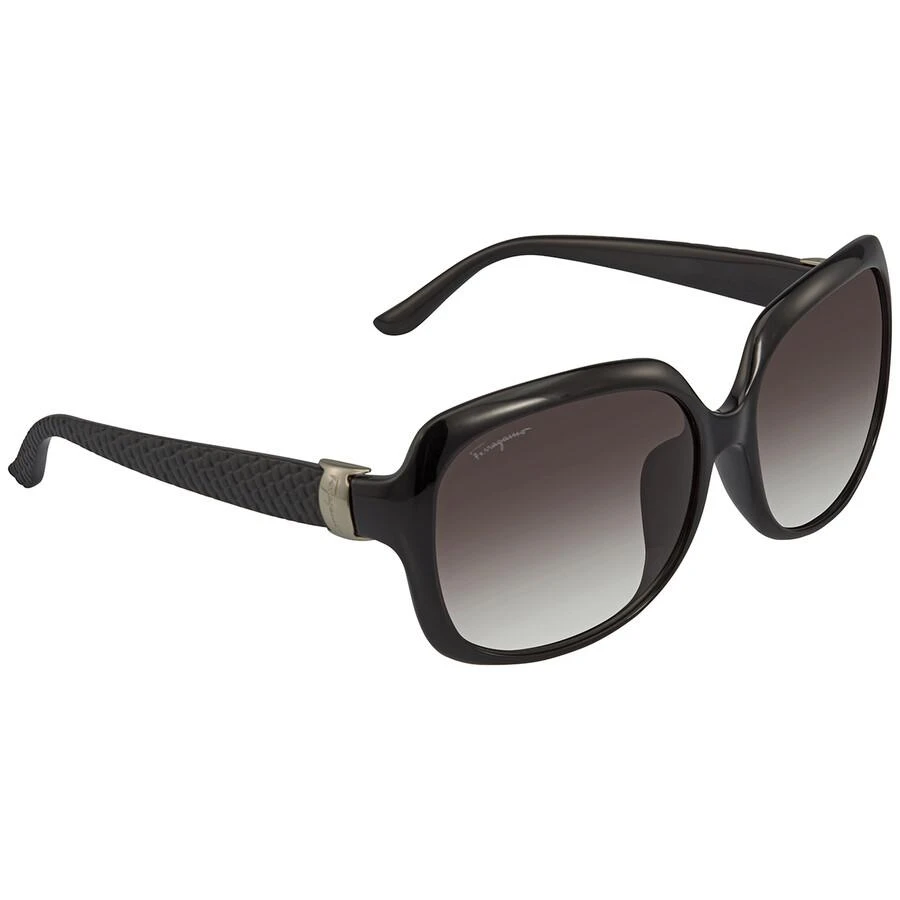 Salvatore Ferragamo Salvatore Ferragamo Grey Gradient Square Ladies Sunglasses SF739SA 001 59 3