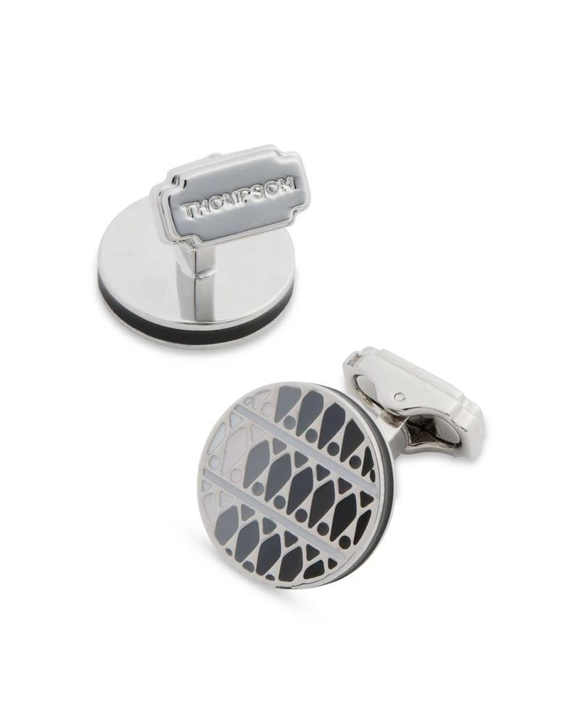 THOMPSON OF LONDON Cairo Leaf Cufflinks 1