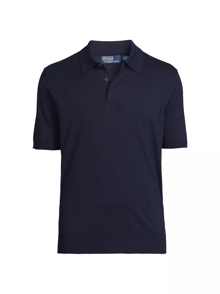 Ralph Lauren Cotton Polo-Collar Sweater