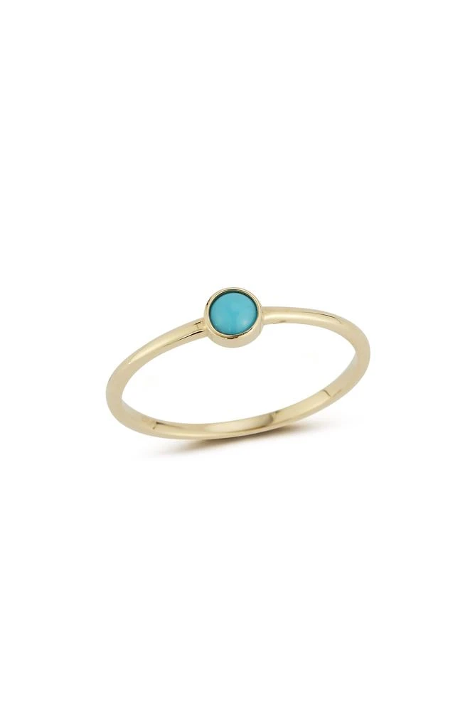Ember Fine Jewelry 14K Gold Bezel Set Turquoise Ring