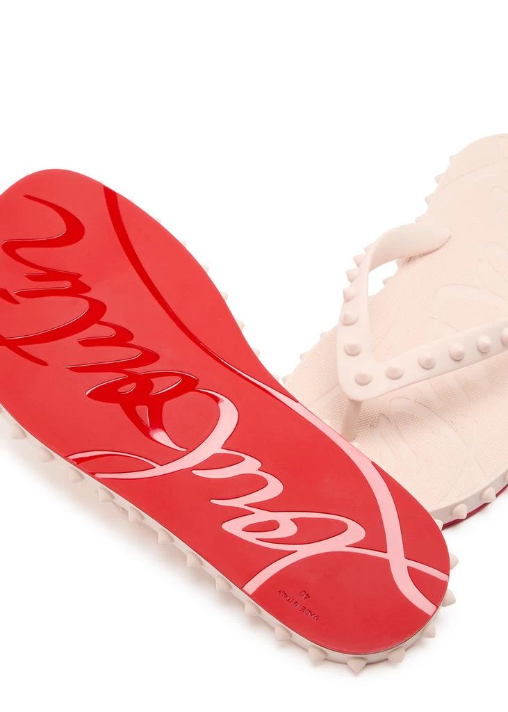 Christian Louboutin Super Loubi studded rubber flip flops 4