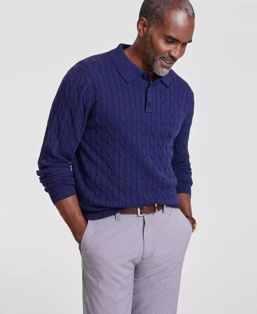 Club Room Men's Knit Polo Sweater, Created for Macy's 1