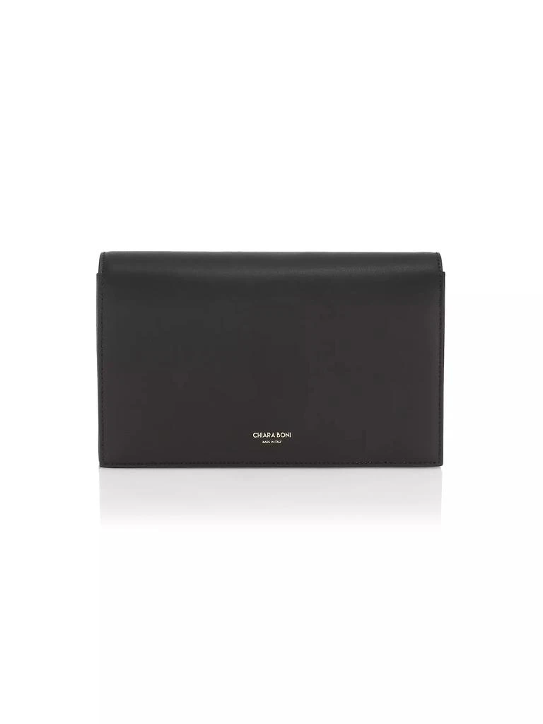 Chiara Boni Elena Vitello Arno Leather Clutch 1