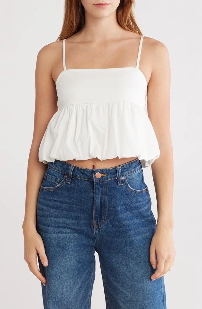 Abound Bubble Peplum Crop Top 1