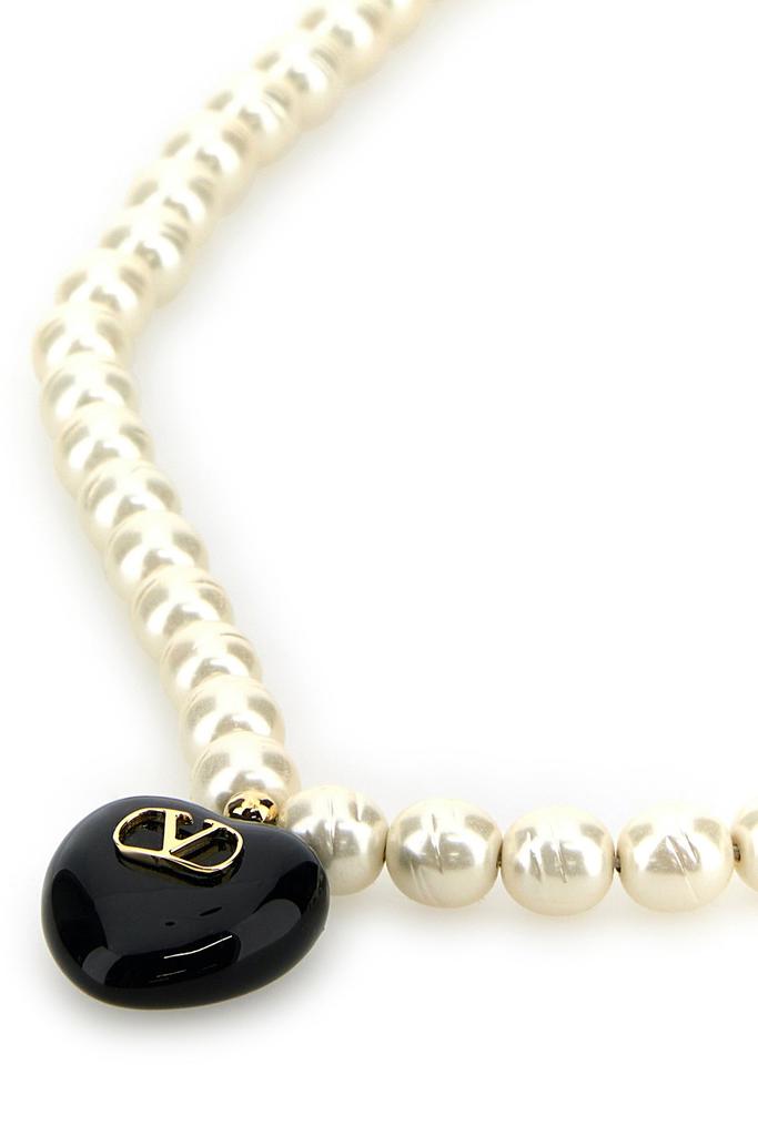 Valentino Ivory pearls Coeur Royal necklace