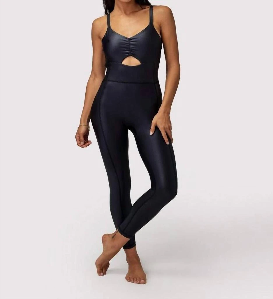 Spiritual Gangster Spiritual Gangster - Wet Look Jumpsuit 1