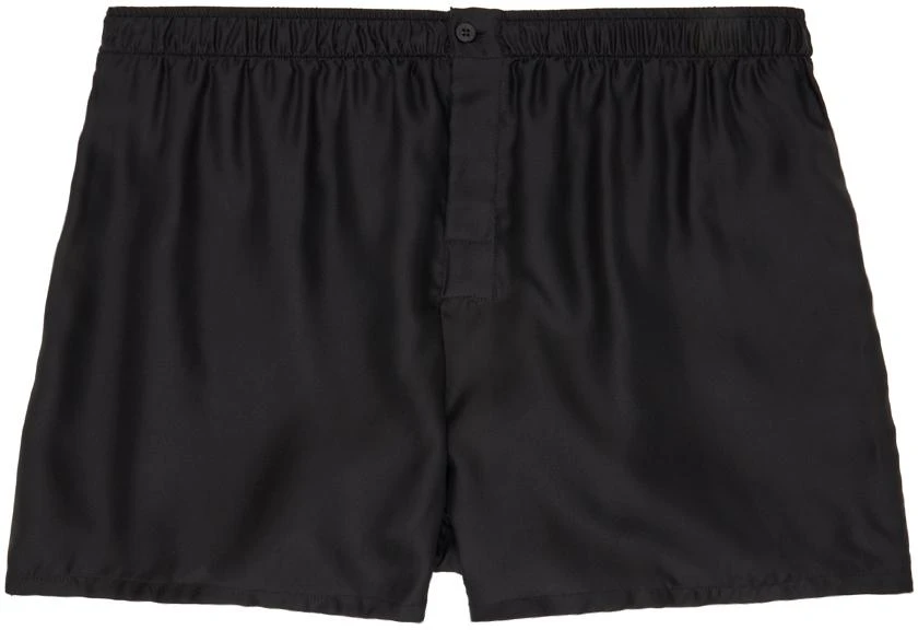Zegna Black Silk Boxers 1