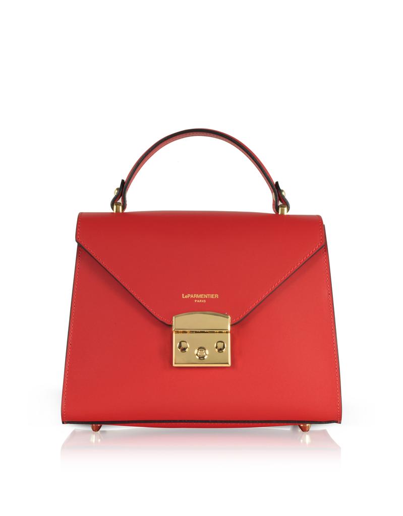 LePARMENTIER Paris Peggy Leather Top Handle Satchel Bag