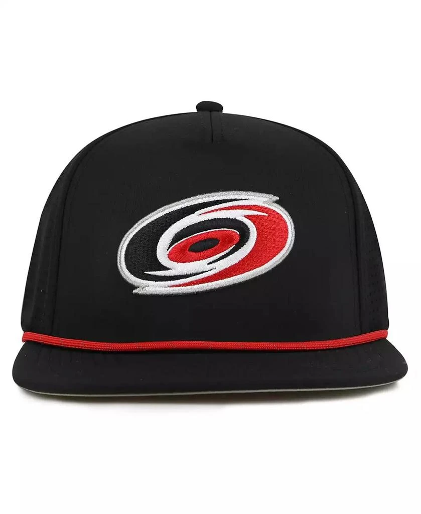 American Needle Men's Black Carolina Hurricanes Buxton Pro Tech Adjustable Hat 1
