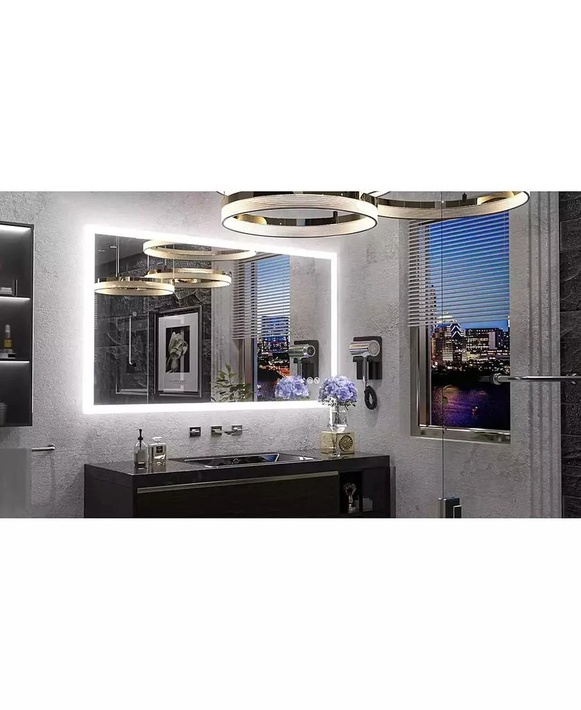 keonjinn Frontlit 
Backlit LED Bathroom Vanity Mirror Wall Mirror with Anti Fog 3 Color Dimmable 2
