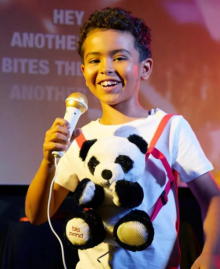 Singing Machine Plush Toy Karaoke Backpack with Microphone, Speaker, Songs Sound Effects, BigPanda 6