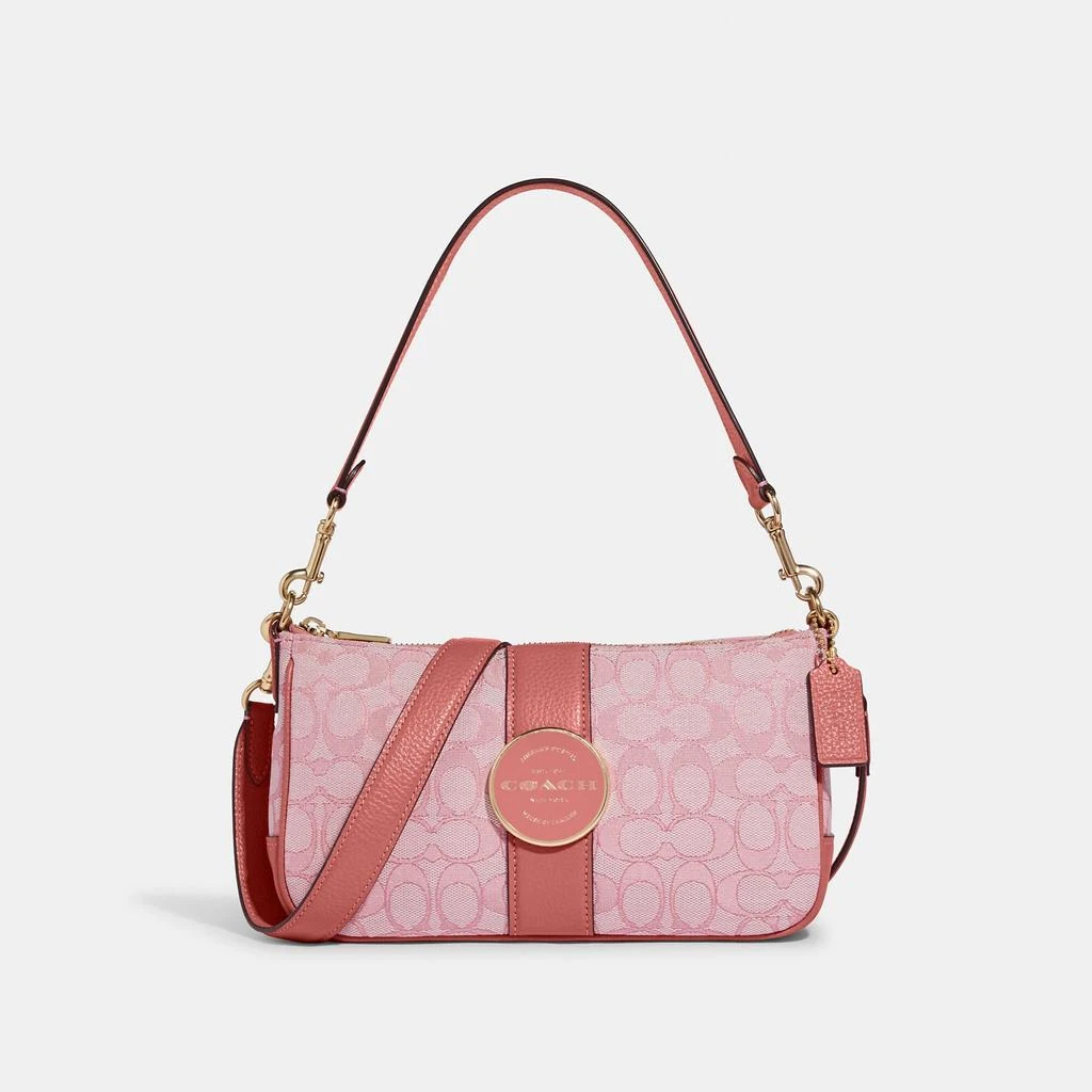 Coach Coach Outlet Lonnie Baguette In Signature Jacquard 1