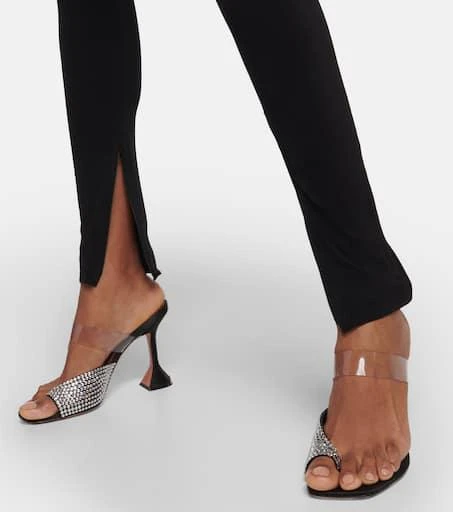 Amina Muaddi Paloma braided satin slides 4