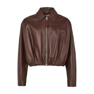 Loewe Draped leather jacket 1