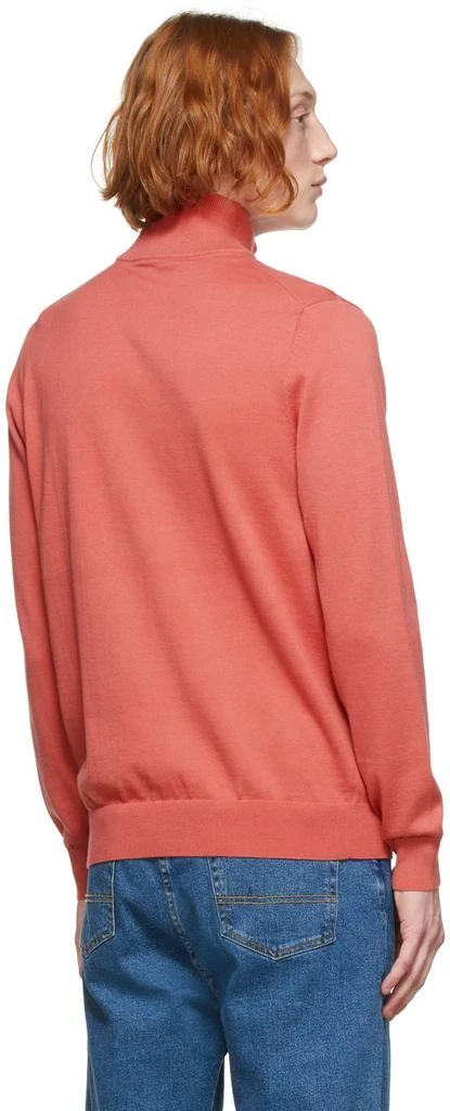 Paul Smith Pink Zebra Half-Zip Sweater 3