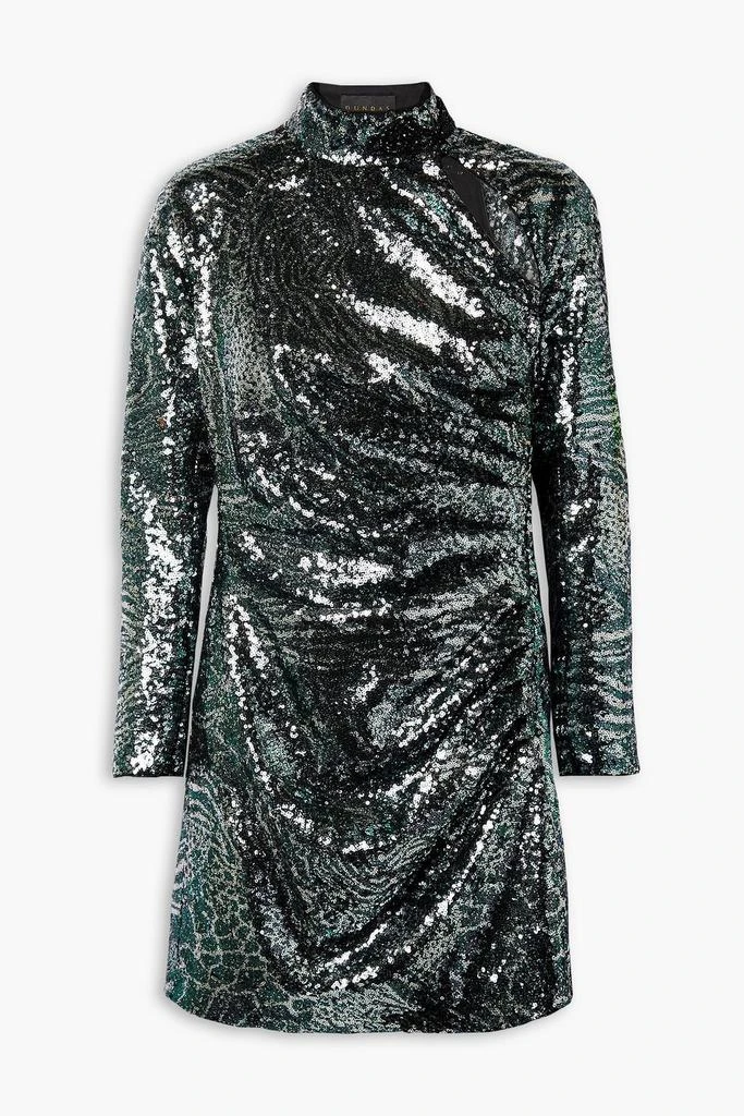 Dundas Cutout sequined tulle mini dress 1