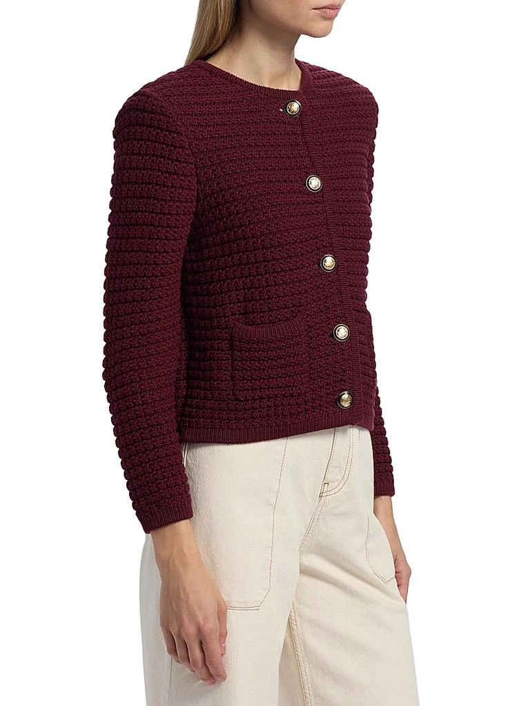 ba&sh Gaspard Cotton-Blend Knit Cardigan 4