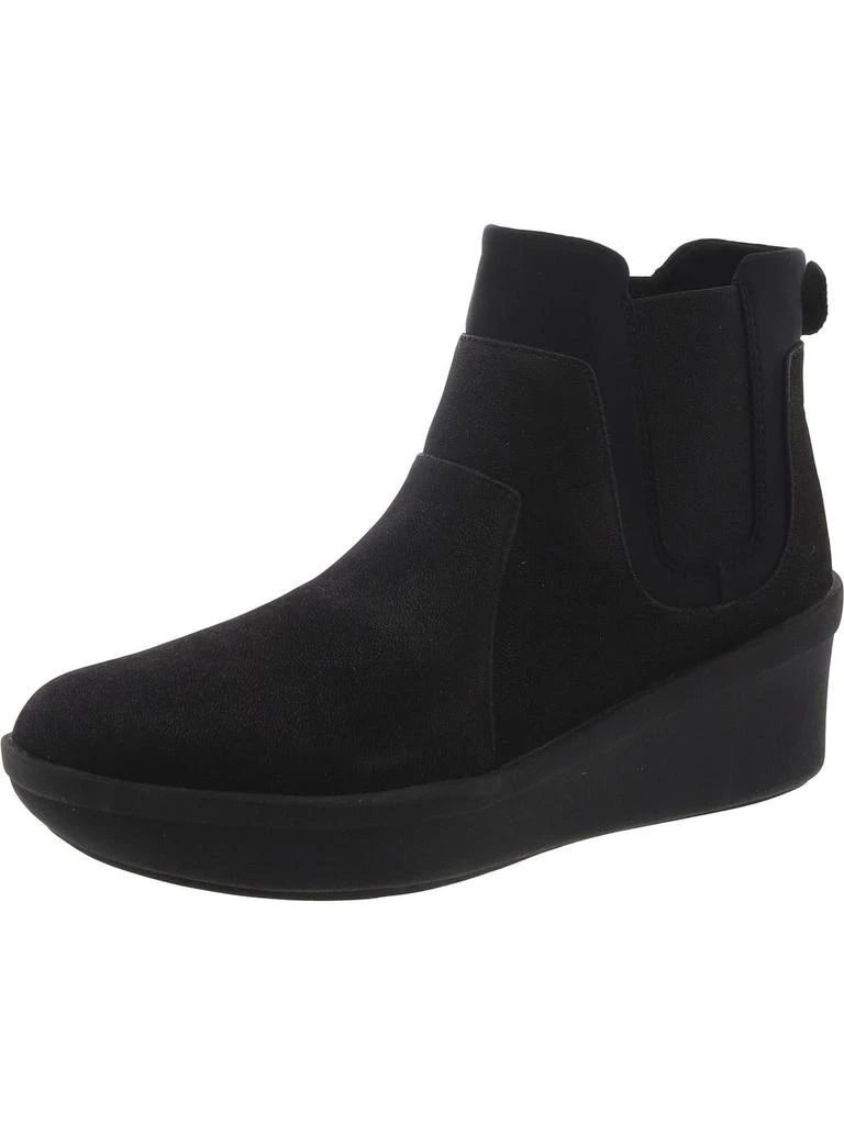 Clarks STEP ROSE SUN Womens Pull Loop Wedge Ankle Boots 1
