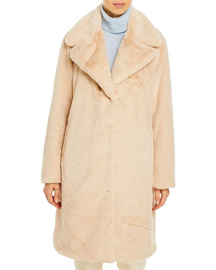 AQUA Faux-Fur Coat With Wide Lapels - 100% Exclusive 5