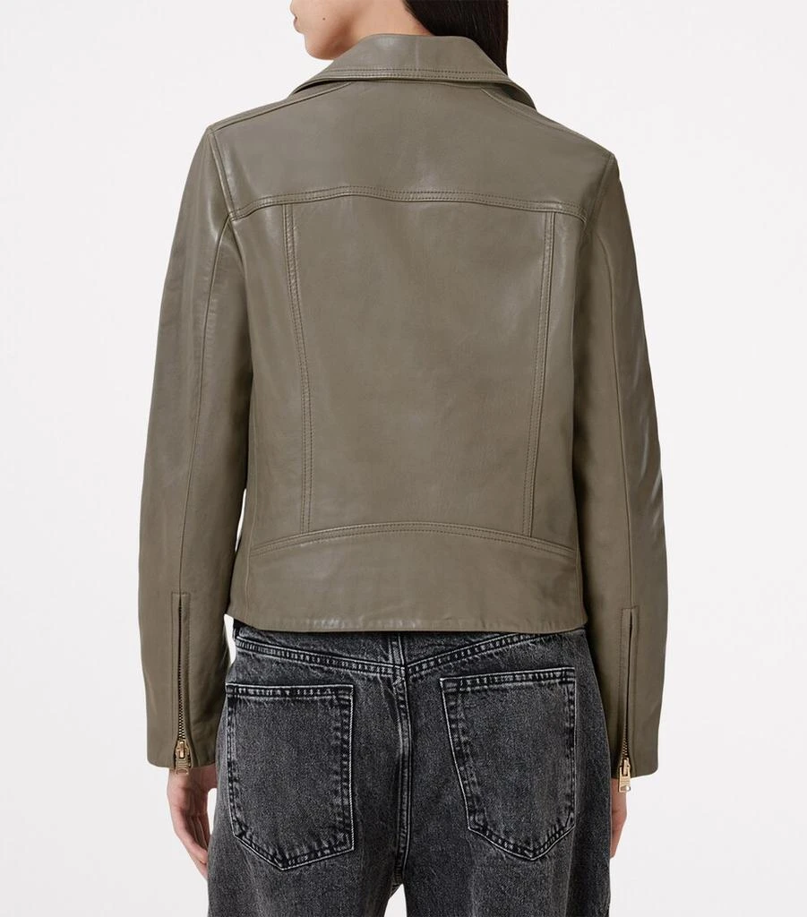 ALL SAINTS Leather Dalby Biker Jacket 6