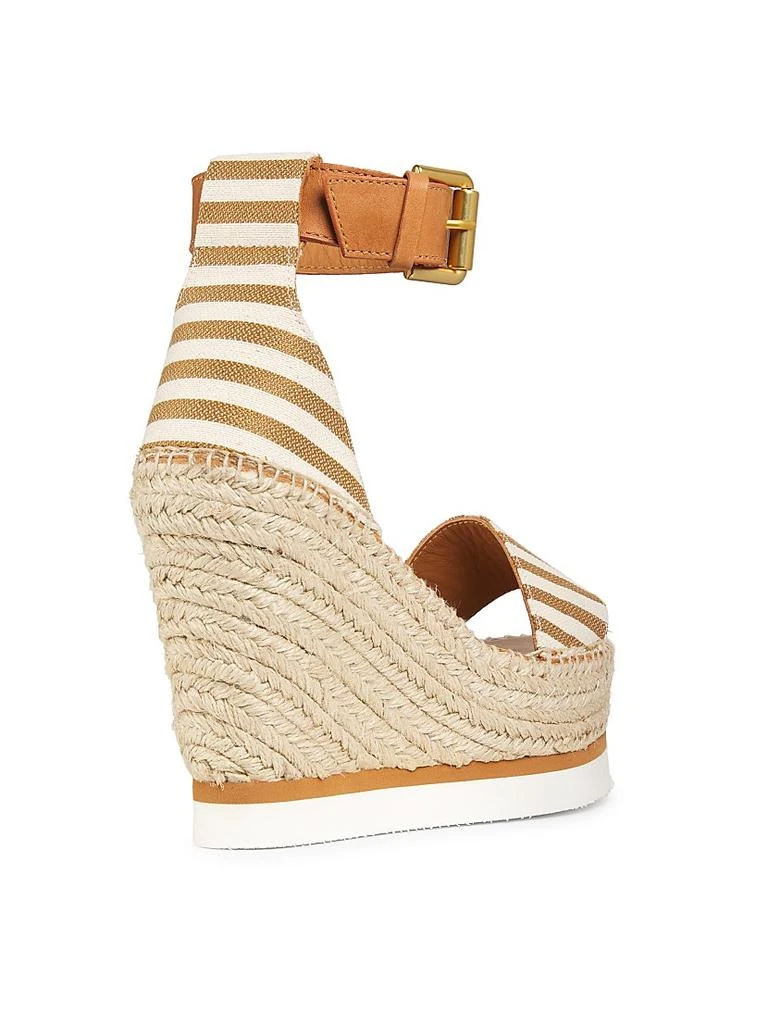 See by Chloé Glyn 110MM Striped Espadrille Platform Wedge Sandals 3