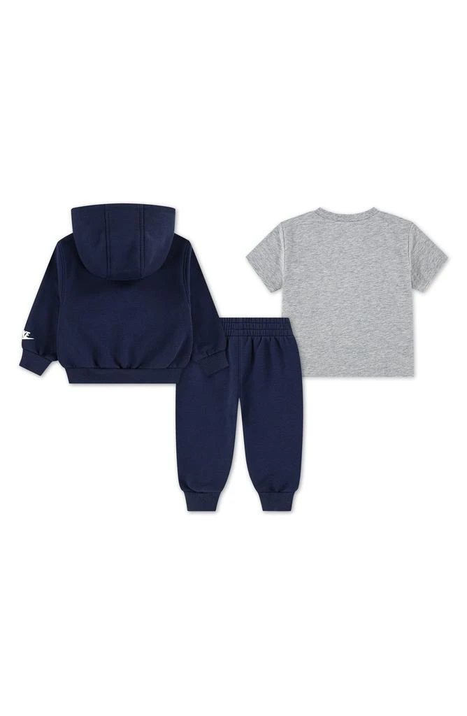 NIKE Sportswear Graphic T-Shirt, Fleece Hoodie 
Pants Set 2