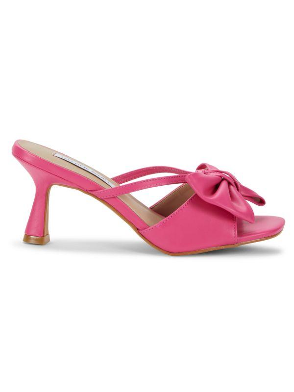 Saks Fifth Avenue Eva ​70MM Bow Detail Slide Sandals