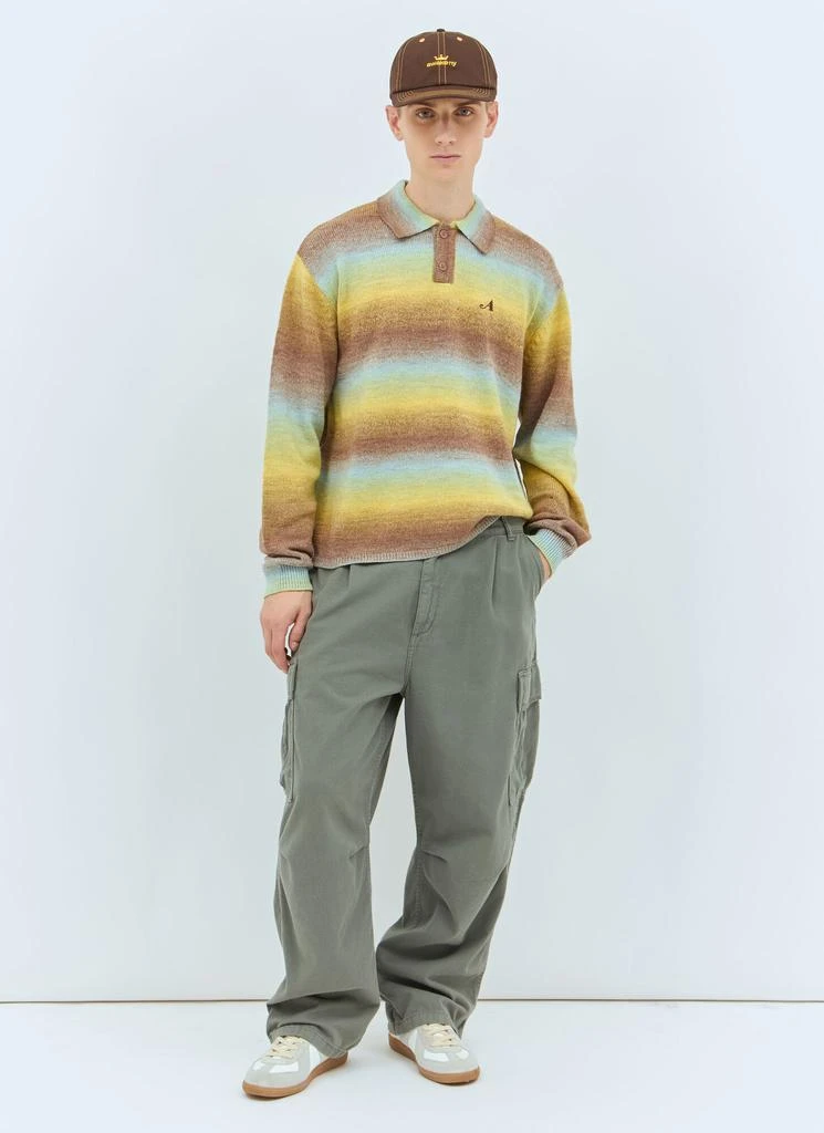 Awake NY Ombre Polo Collar Sweater 2
