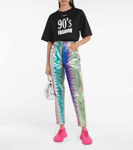 Dolce 
Gabbana High-rise printed straight jeans 2