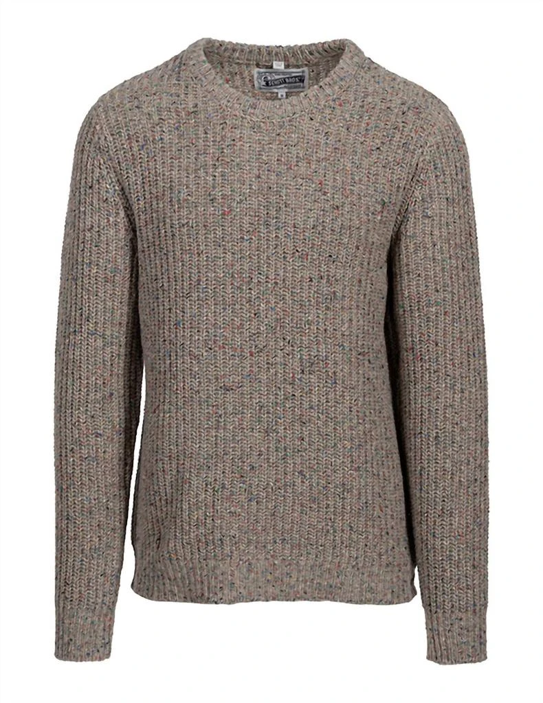 Schott Donegal Crewneck Sweater In Natural 1