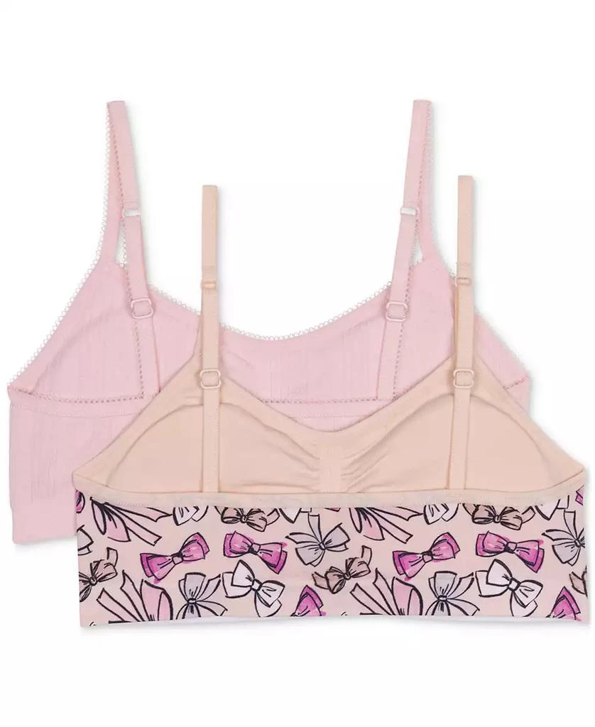 Maidenform Big Girls Seamless Ruched Crop Bras, Pack of 2 3