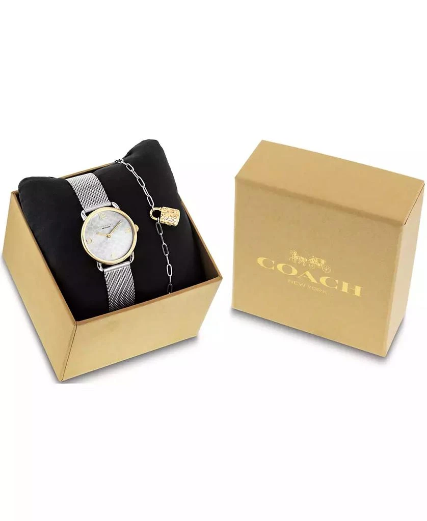 COACH Women's Two-Tone Elliot Stainless-Steel Watch Set 28mm 6