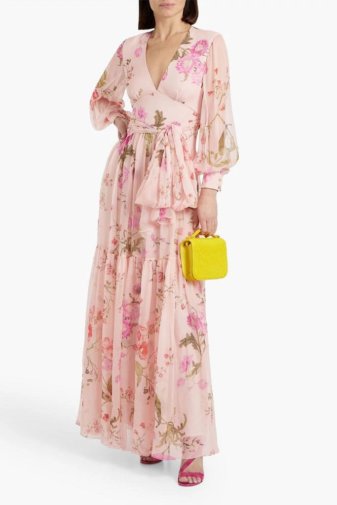 Erdem Tiered floral-print silk-chiffon maxi dress 2