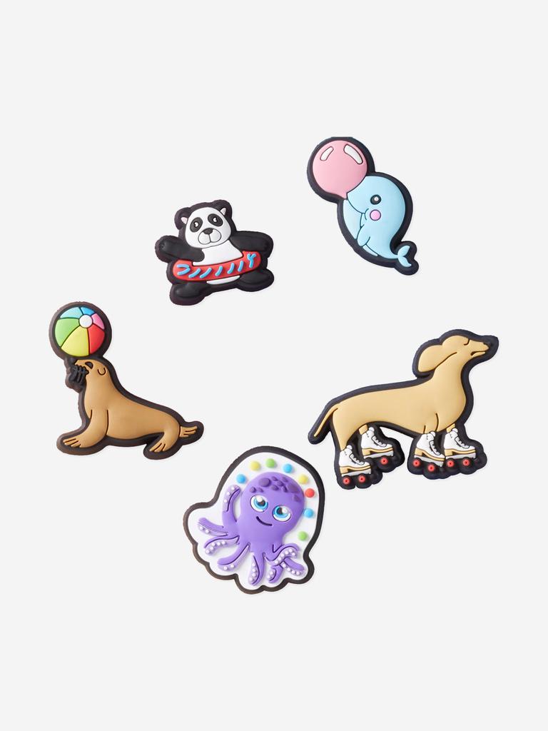 Crocs Kids Fun Animal Friends Jibbitz™ Charm 5 Pack in Multicolour