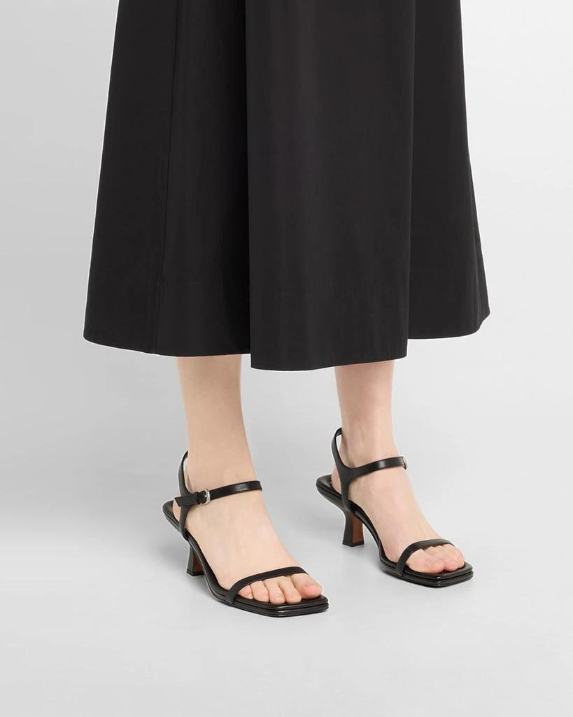 Vince Coco Leather Kitten-Heel Sandals 2