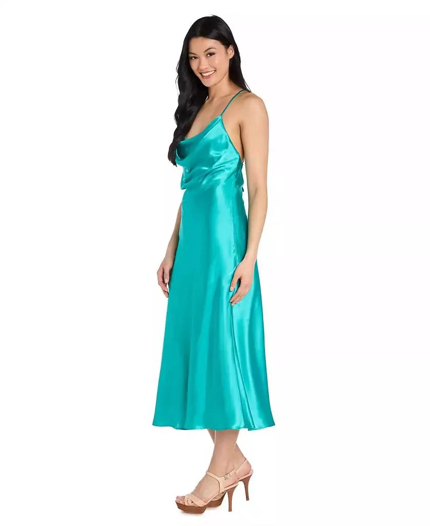 Morgan & Company Juniors' Cowlneck Midi Slip Dress 3